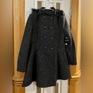 Liz Claiborne Winter Coat with Detachable Furry Hood New with Tags
